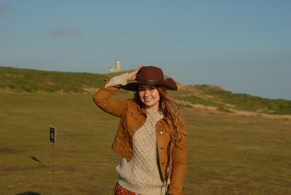 Birling Gap i Belle Tout Lighthouse, latarnia morska seven sisters, aglia, aran sweter