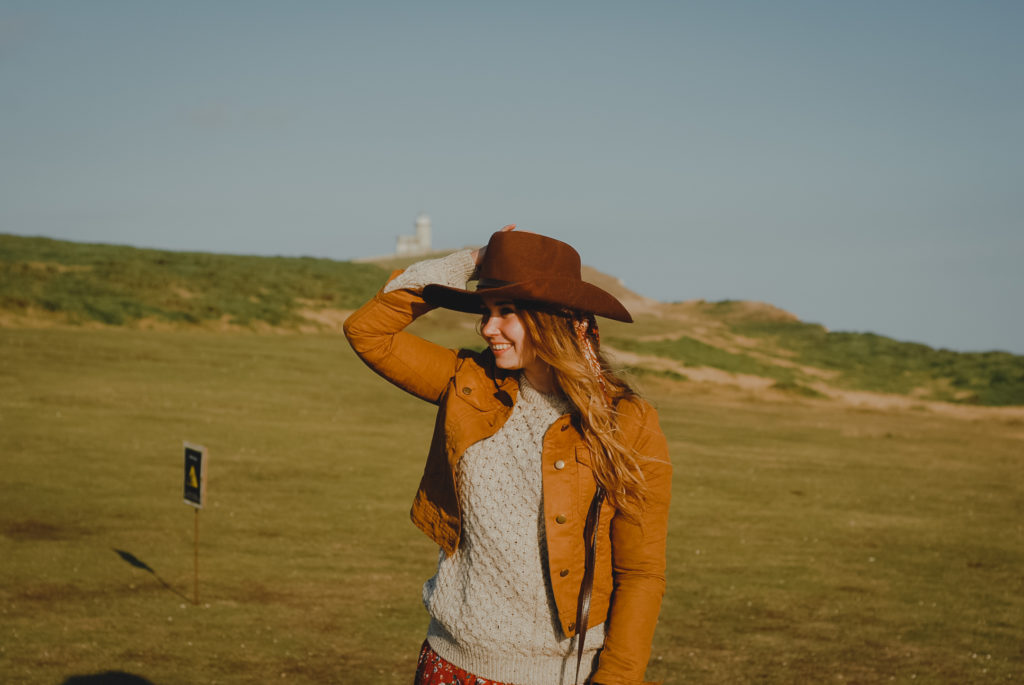 Birling Gap i Belle Tout Lighthouse, latarnia morska seven sisters, aglia, aran sweter