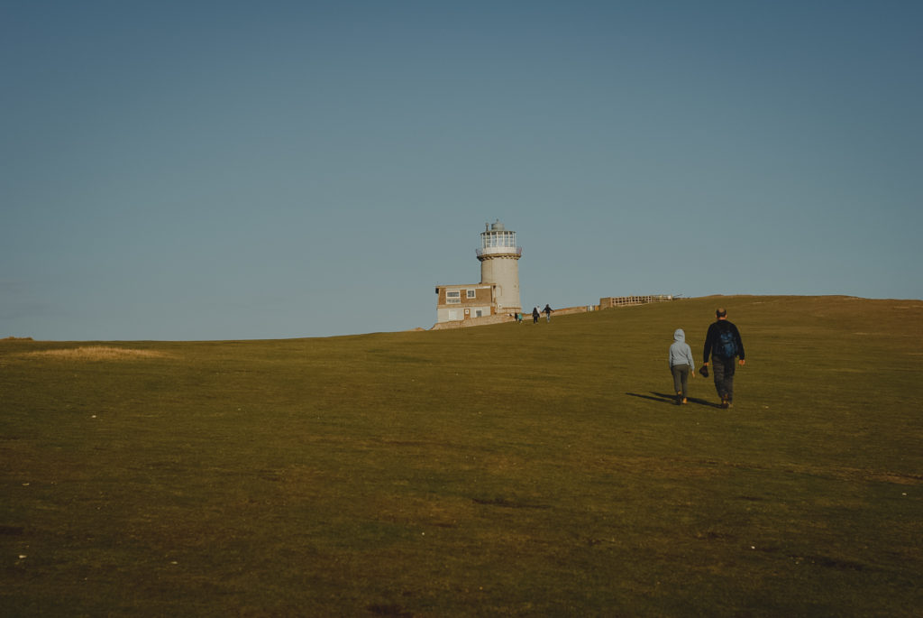 Birling Gap i Belle Tout Lighthouse, latarnia morska seven sisters, aglia